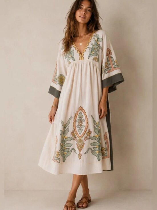 Sunday up Dresses & Skirts - P2P 23" 🌻🌼🌻🌼🌻 Sunday Up Embroidered Mini Dress